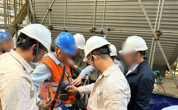 江蘇某電廠登高作業(yè)智能穿戴設備項目案例